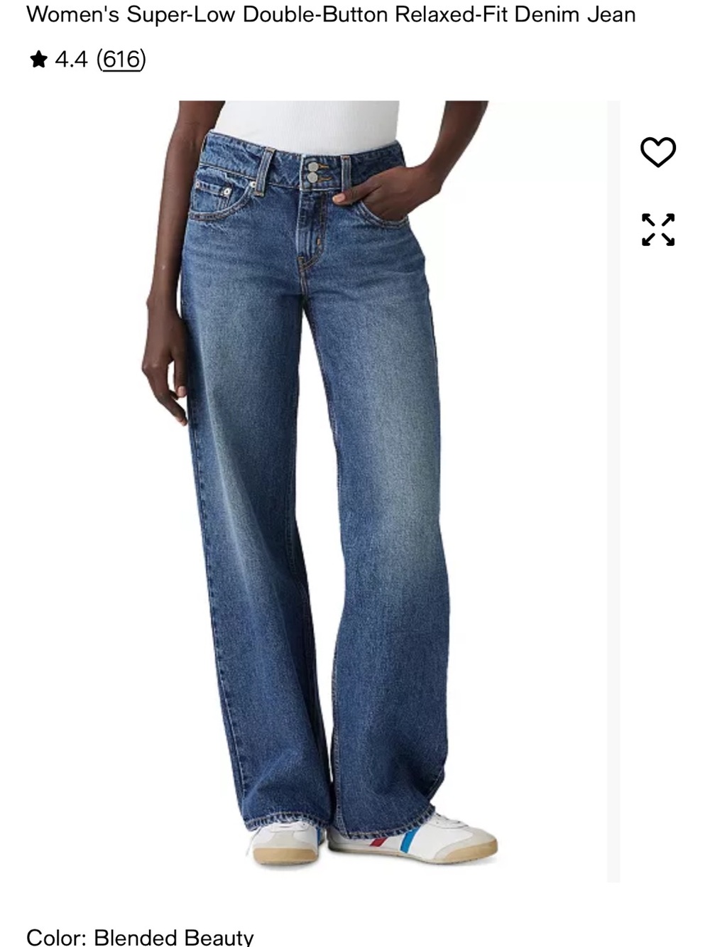 Levi's Blended Beauty Blue Wide-Leg Jeans